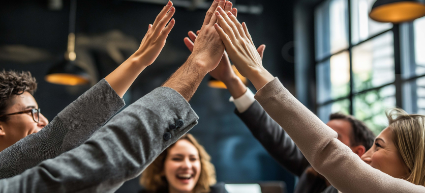 hand-giving-high-five-business-colleague-meeting-analysis 1